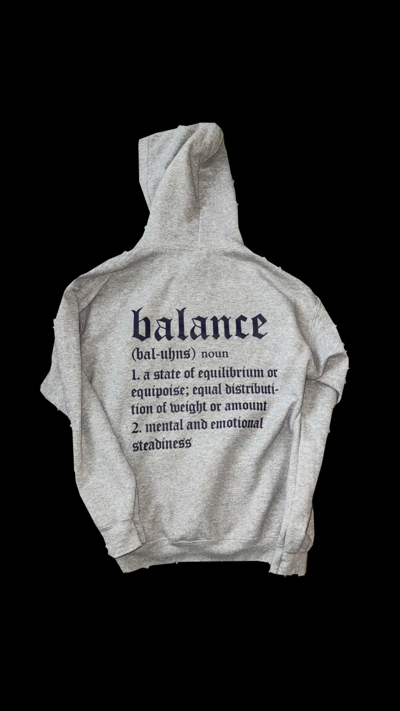 Stay balanced Define hoodie