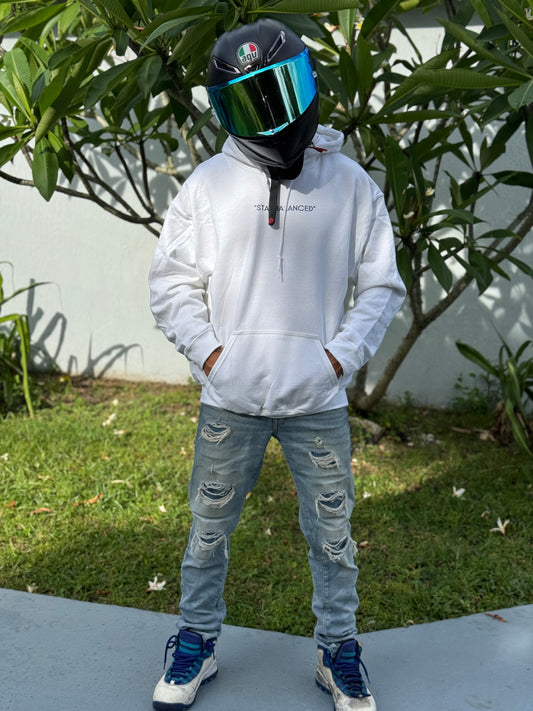 Limited White surfer hoodie