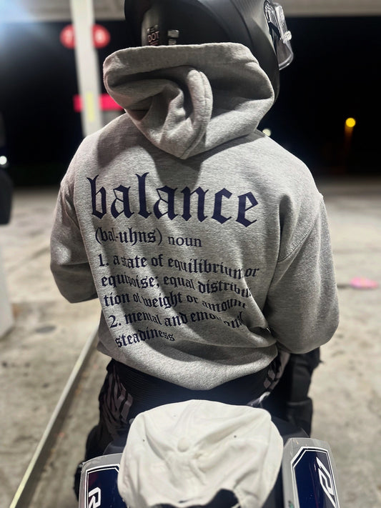 Stay balanced Define hoodie